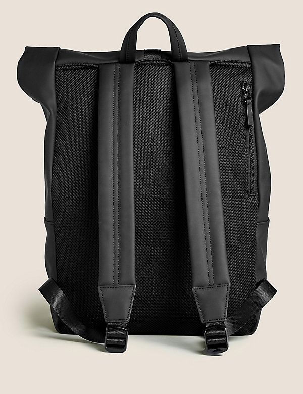 Rubberised Rolltop Backpack - MD