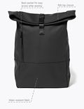 Rubberised Rolltop Backpack