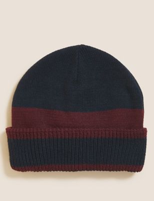 M&S Mens Knitted Beanie Hat