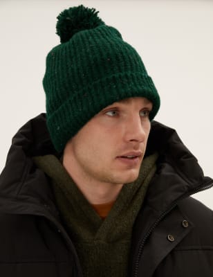 

Mens M&S Collection Beanie Hat - Green Mix, Green Mix