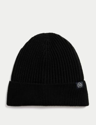 

Mens M&S Collection Beanie-Strickmütze - Black, Black