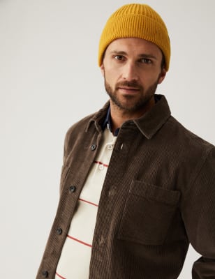 

Mens M&S Collection Knitted Beanie Hat - Dark Yellow, Dark Yellow