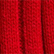 Knitted Beanie Hat - red