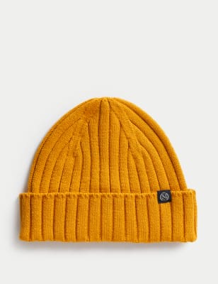 

Mens M&S Collection Knitted Beanie Hat - Yellow, Yellow