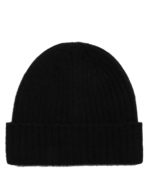 

Mens Autograph Beanie aus reinem Kaschmir - Black, Black