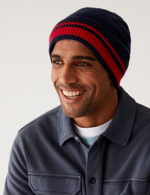 

Mens M&S Collection Beanie-Mütze mit Thermowarmth™ - Navy Mix, Navy Mix