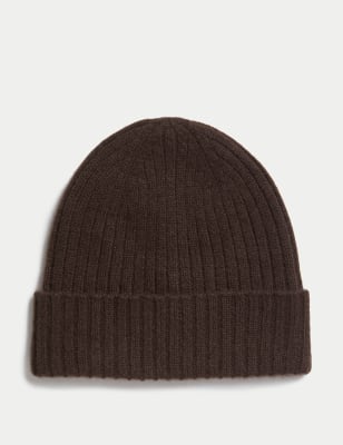 

Mens M&S Collection Beanie aus reinem Kaschmir - Chocolate, Chocolate