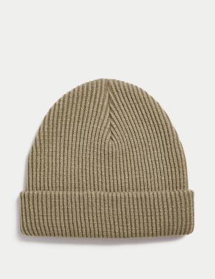 

Mens M&S Collection Knitted Beanie Hat - Natural Mix, Natural Mix