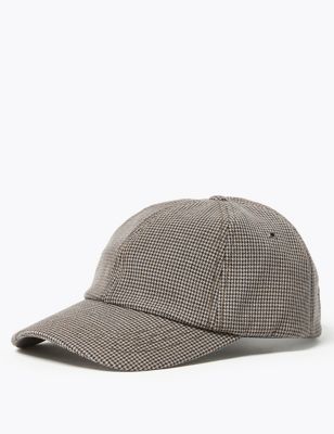 Checked Baseball Cap | M&S Collection | M&S