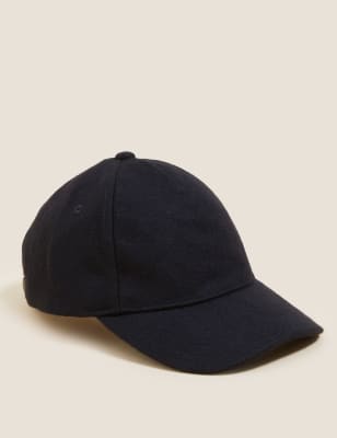 

Mens M&S Collection Baseballmütze mit hohem Wollanteil - Navy, Navy