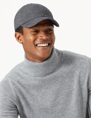 Casquette de baseball en coton &agrave; carreaux