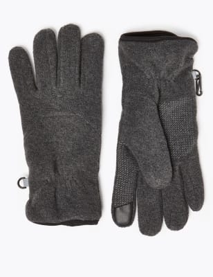 

M&S Collection Guantes polares con Thermowarmth™Mens - Charcoal Mix, Charcoal Mix