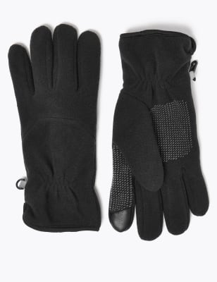 

M&S Collection Guantes polares con Thermowarmth™Mens - Black, Black