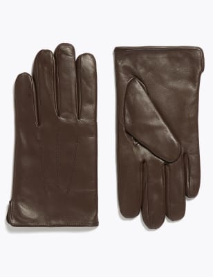  Gants en cuir, dotés de la technologie Thermowarmth™ - Brown