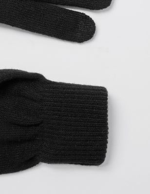 M&S Mens Knitted Gloves with Thermowarmth 