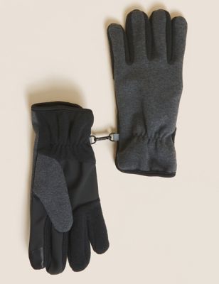 

Mens M&S Collection Fleece Touch Screen Gloves - Grey Mix, Grey Mix