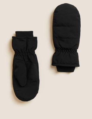 

Mens M&S Collection Wind Resistant Mittens - Black, Black