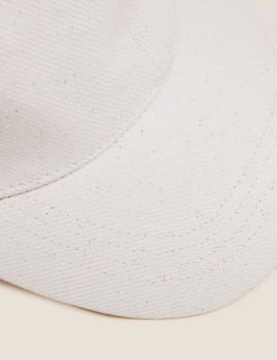 

Mens Autograph Textured Baseball Cap - Ecru, Ecru