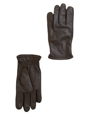 

Mens Autograph Cashmere Lined Leather Gloves - Chocolate, Chocolate