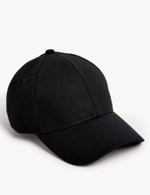 

Mens Autograph Pure Cotton Baseball Cap - Black, Black