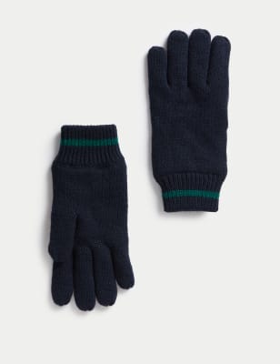

Mens M&S Collection Strickhandschuhe mit Thermowarmth™ - Navy Mix, Navy Mix