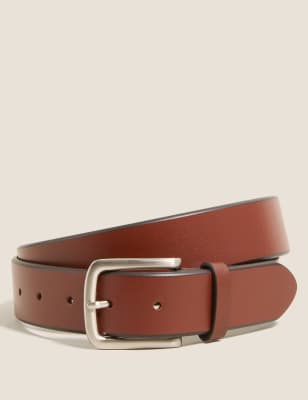 m&s leather belts