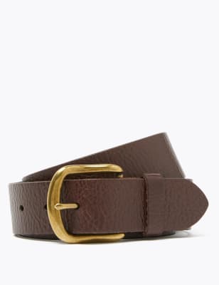  Ceinture en cuir texturée - Dark Brown