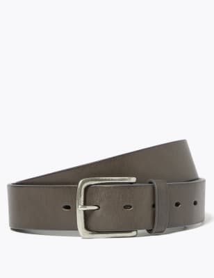  Ceinture décontractée en cuir italien - Grey