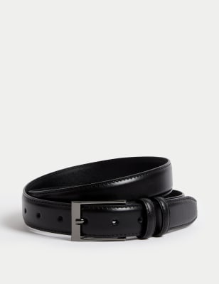 

Mens M&S Collection Eleganter Ledergürtel - Black, Black