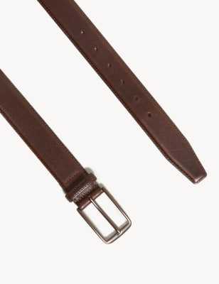 Tuscany' Hand-Woven Leather Belt - Espresso