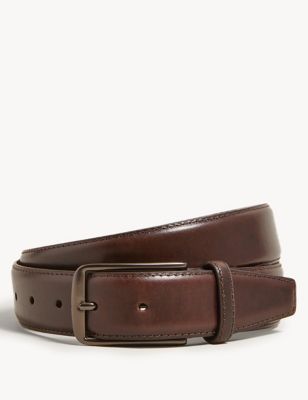 

Mens Autograph Italian Leather Smart Belt - Brown, Brown