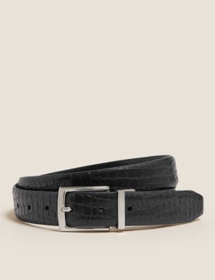  Ceinture en cuir réversible - Black