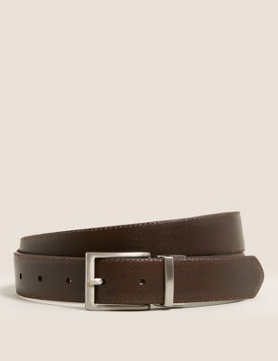 M&S Mens Leather Reversible Belt