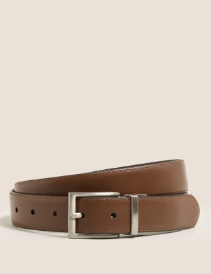 

Mens M&S Collection Leather Reversible Belt - Tan, Tan