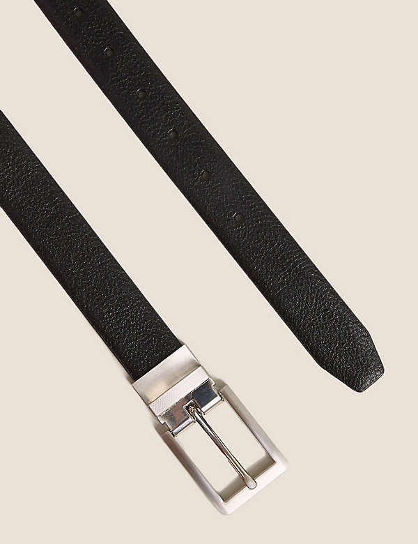 Leather Reversible Textured Belt - FI