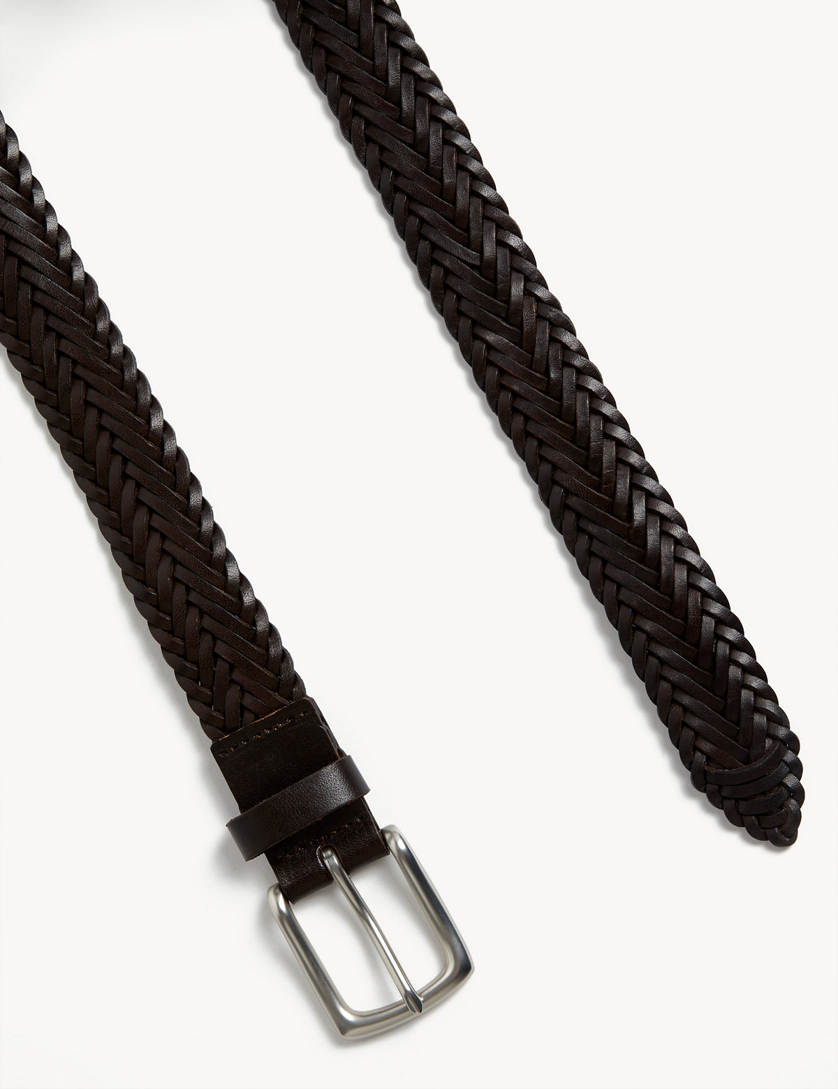 Leather Plaited Belt