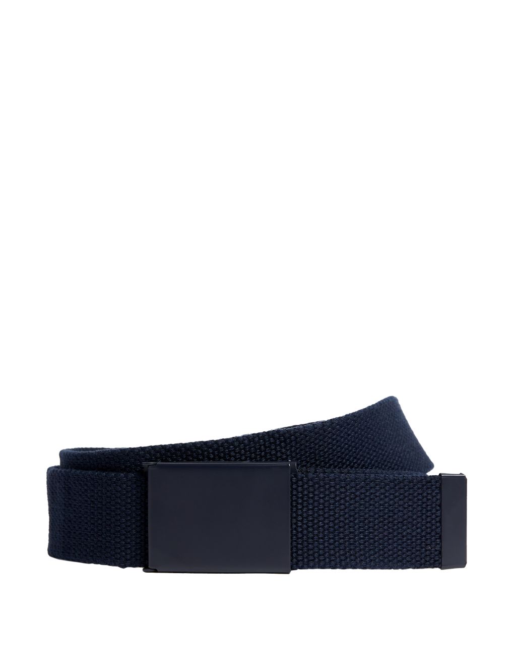 Men's Solid Stretch Belt - Goodfellow & Co™ Navy Blue M