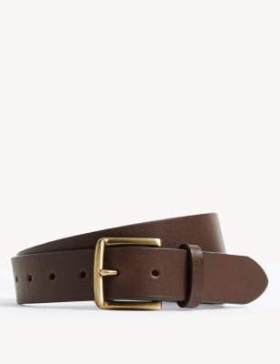 

M&S Collection Cinturón de piel texturizadoMens - Brown, Brown