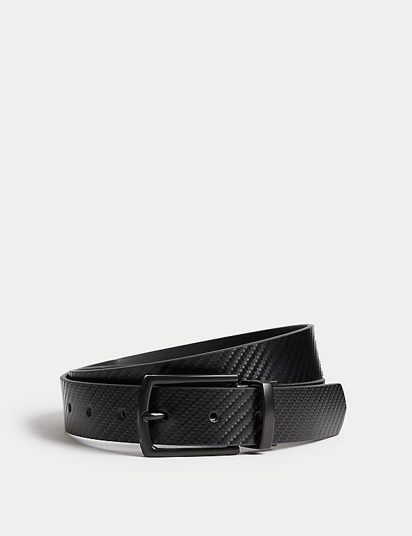 Leather Textured Reversible Belt - AT