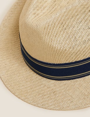 

Mens M&S Collection Braided Trilby - Natural, Natural