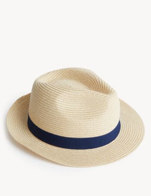 

Mens M&S Collection Packable Trilby - Natural, Natural