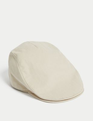 Επίπεδο καπέλο με μοτίβο ψαροκόκαλο από 100% βαμβάκι - GR
