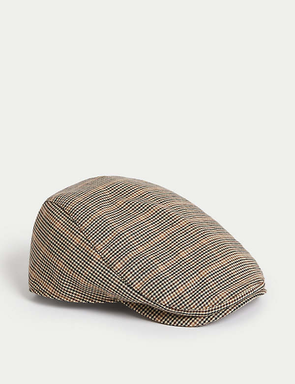 Checked Flat Cap with Stormwear™ - US