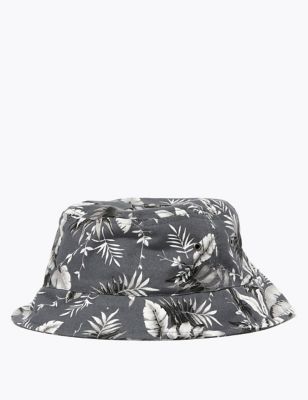 Tropical Print Bucket Hat 