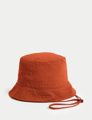 M&S Men's Ripstop Bucket Hat Stormwear - L-XL - Orange, Orange,Khaki