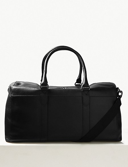 Pebble Grain Leather Holdall | M&S Collection | M&S