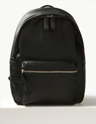 Textured Saffiano Backpack M S Collection M S