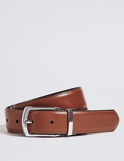 Marks & Spencer Men Accessories Belts Leather Buckle Belt 