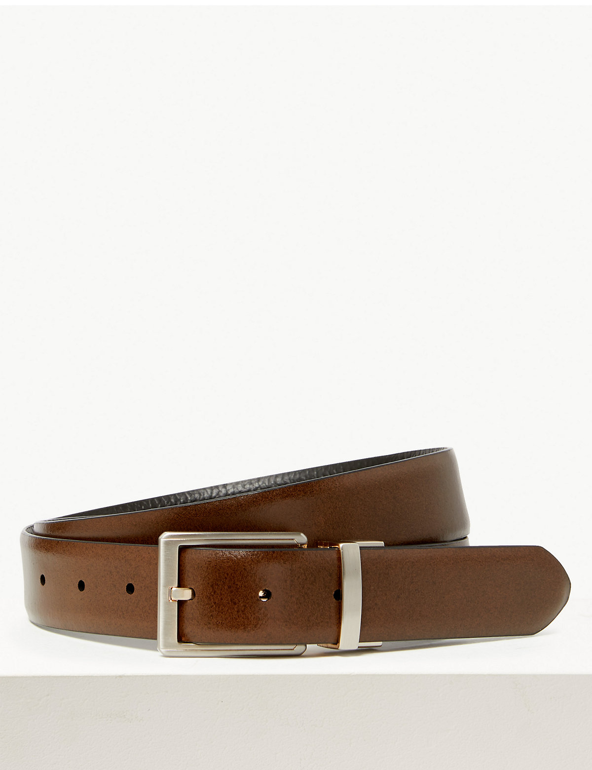 Leather Textured Reversible Belt