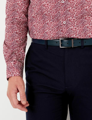  Ceinture en cuir réversible - Navy